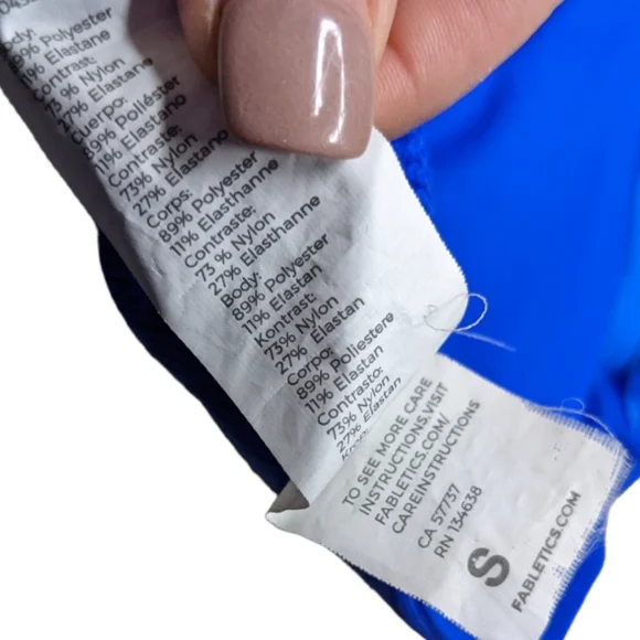 Fabletics Women's Blue Criss Cross Sports Bra 💙✨ - Picture 11 of 11